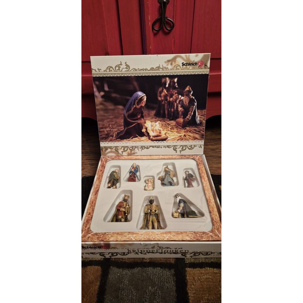 Schleich Christmas Nativity Figurines Set Krippefiguren  Retired Europe New Open